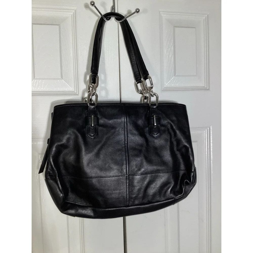 Coach Black Leather Jayden Bag Silver Hardware 17811